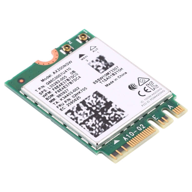 Dual Band AX200 2400Mbps Wireless AX200NGW NGFF M.2 Bluetooth 5.0 Wifi Network Card 2.4G/5G 802.1...