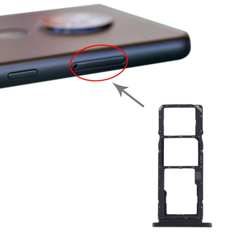 SIM Card Tray + SIM Card Tray + Micro SD Card Tray for Nokia 7.2 / 6.2 TA-1196 TA-1198 TA-1200 TA...