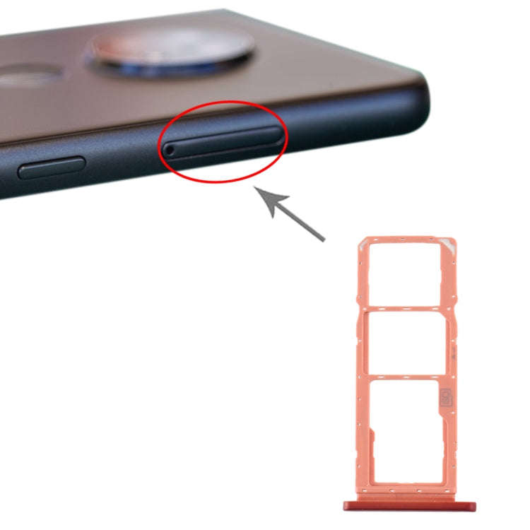 SIM Card Tray + SIM Card Tray + Micro SD Card Tray for Nokia 7.2 / 6.2 TA-1196 TA-1198 TA-1200 TA...