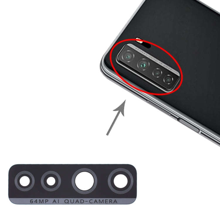 For Huawei P40 Lite 5G / Nova 7 SE 10pcs Back Camera Lens