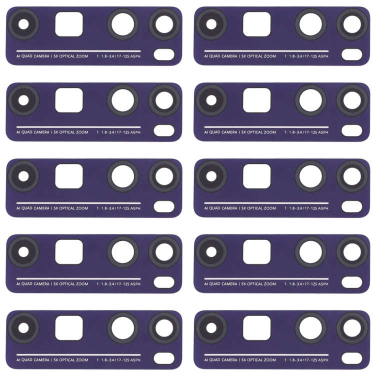 For Huawei Nova 7 Pro 5G  10pcs Back Camera Lens (Purple)