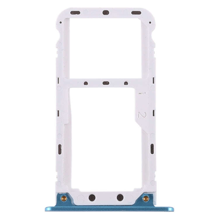 2 SIM Card Tray / Micro SD Card Tray for Xiaomi Redmi 5 Plus(Blue)