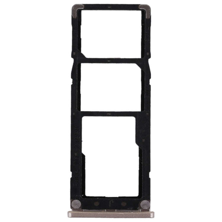 2 SIM Card Tray + Micro SD Card Tray for Xiaomi Redmi Note 5A(Gold)