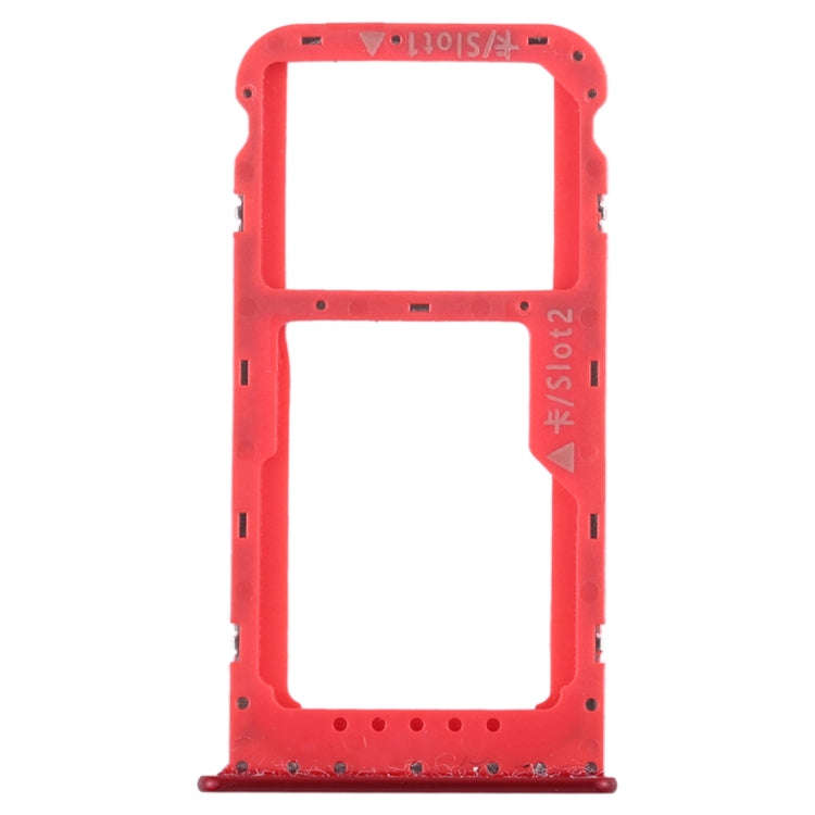 SIM Card Tray + SIM Card Tray / Micro SD Card Tray for Huawei Honor V9 Play (Red)