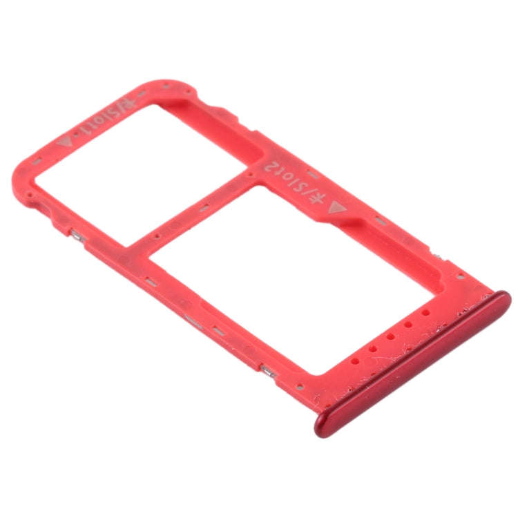 SIM Card Tray + SIM Card Tray / Micro SD Card Tray for Huawei Honor V9 Play (Red)