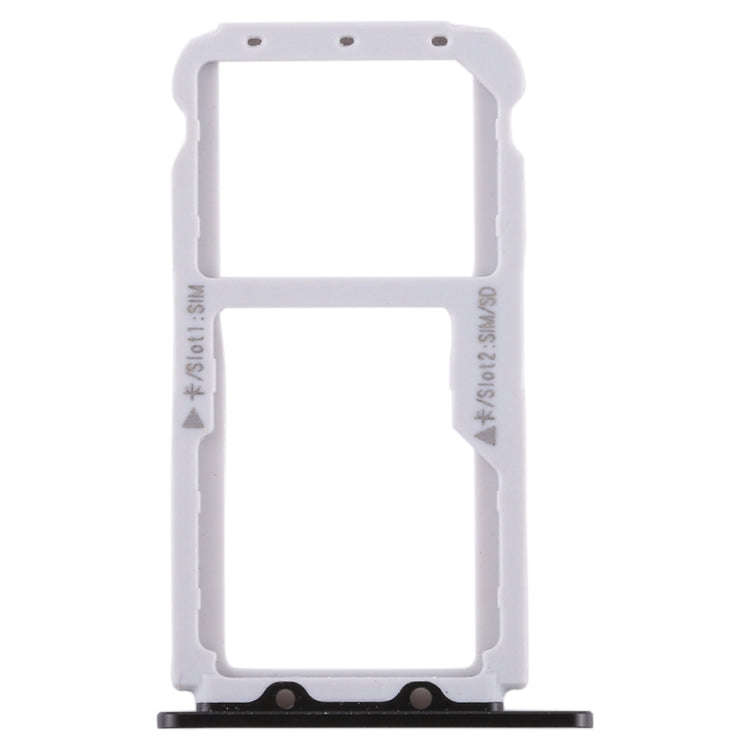 SIM Card Tray + SIM Card Tray / Micro SD Card Tray for Huawei Honor V9 (Black)