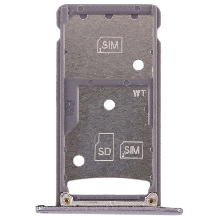 2 SIM Card Tray / Micro SD Card Tray for Huawei Enjoy 6 / AL00(Grey)
