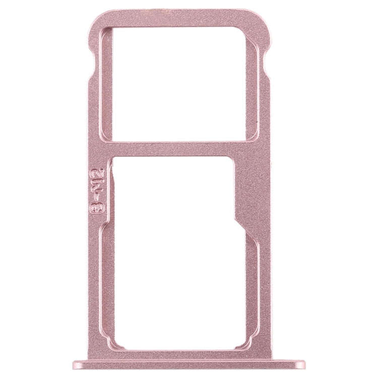 SIM Card Tray + SIM Card Tray / Micro SD Card for Huawei G9 Plus (Pink)