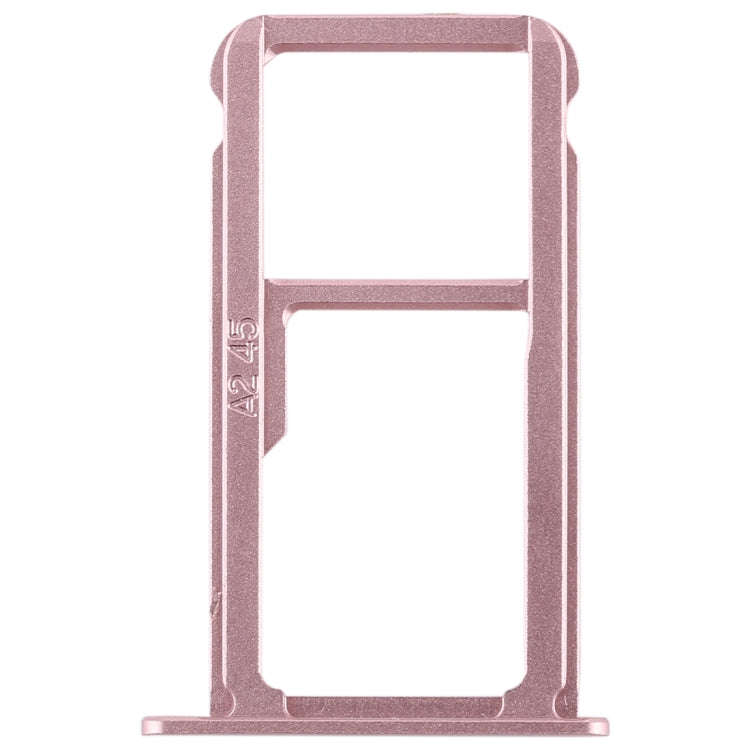 SIM Card Tray + SIM Card Tray / Micro SD Card for Huawei G9 Plus (Pink)