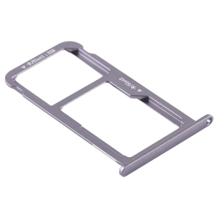 SIM Card Tray + SIM Card Tray / Micro SD Card for Huawei G9 Plus (Grey)