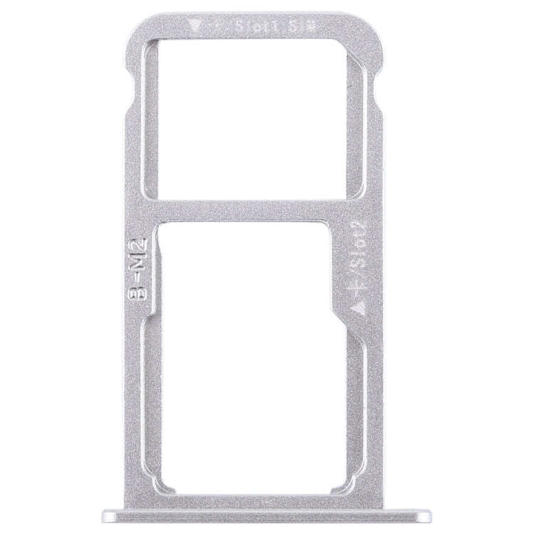 SIM Card Tray + SIM Card Tray / Micro SD Card for Huawei G9 Plus (Silver)