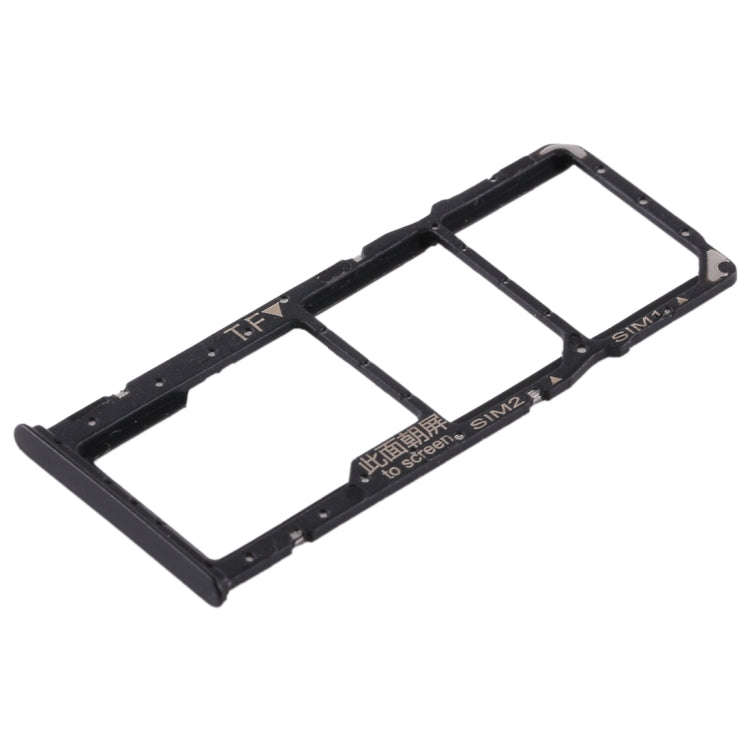 2 SIM Card Tray + Micro SD Card Tray for Huawei Enjoy 8 Plus(Black)