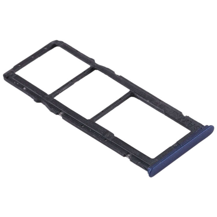 2 SIM Card Tray + Micro SD Card Tray for Huawei Enjoy 8 Plus(Blue)