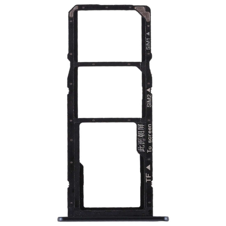 SIM Card Tray + SIM Card Tray + Micro SD Card for Huawei Honor 7A (Black)
