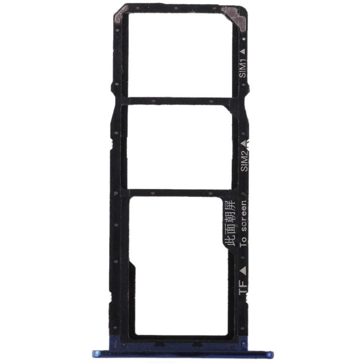 SIM Card Tray + SIM Card Tray + Micro SD Card for Huawei Honor 7A (Blue)