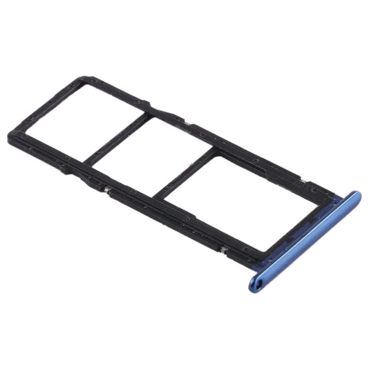 SIM Card Tray + SIM Card Tray + Micro SD Card for Huawei Honor 7A (Blue)
