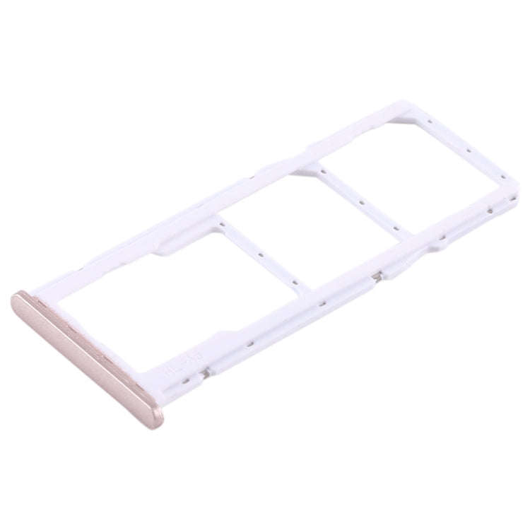 2 SIM Card Tray + Micro SD Card Tray for Huawei Honor Play 7C(Gold)