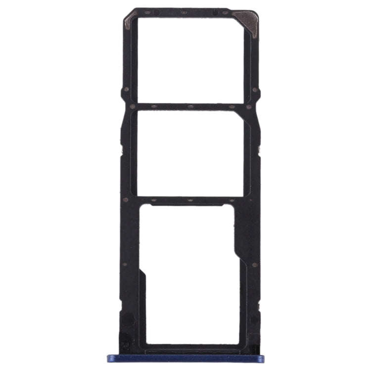 2 SIM Card Tray + Micro SD Card Tray for Huawei Honor Play 7C(Blue)