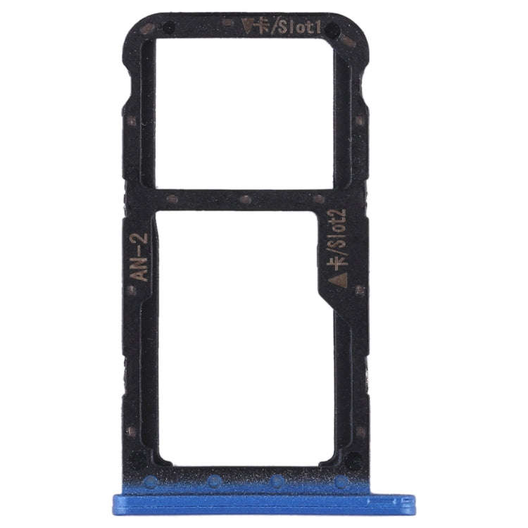 SIM Card Tray + SIM Card Tray / Micro SD Card for Huawei P20 Lite / Nova 3e (Blue)