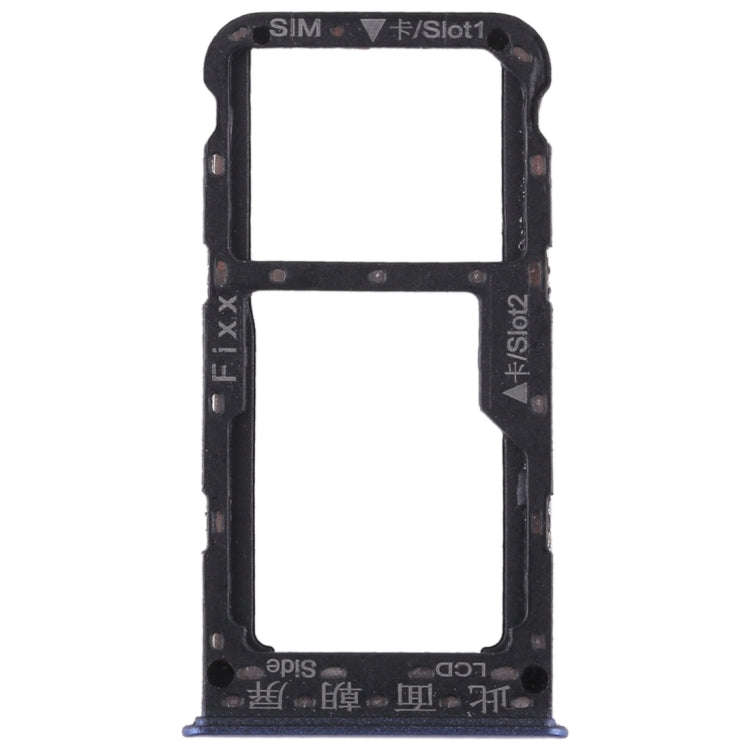 SIM Card Tray + SIM Card Tray / Micro SD Card for Huawei P smart (Enjoy 7S) (Blue)