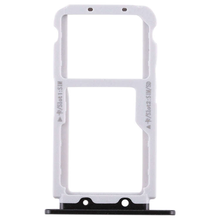 SIM Card Tray + SIM Card Tray / Micro SD Card for Huawei Honor View 10 / V10(Black)