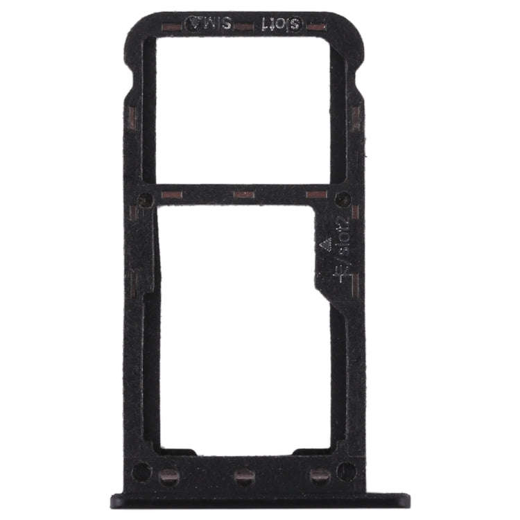 SIM Card Tray + SIM Card Tray / Micro SD Card for Huawei Enjoy 7 (Black)