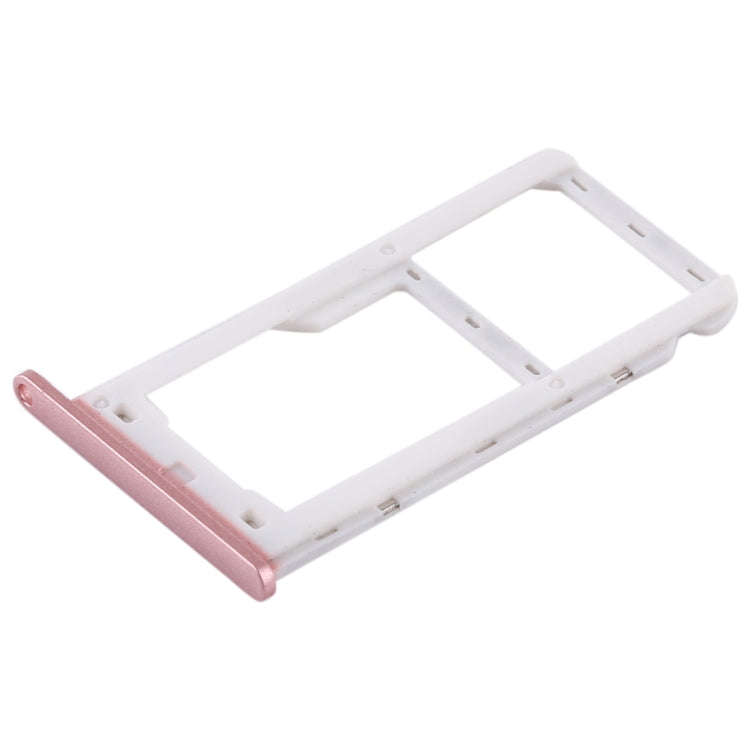 SIM Card Tray + SIM Card Tray / Micro SD Card for Huawei Enjoy 7 (Pink)