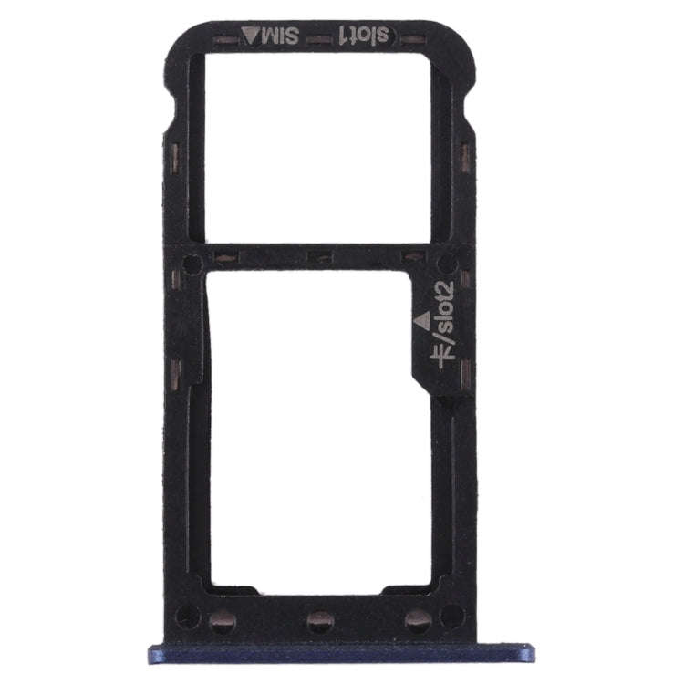 SIM Card Tray + SIM Card Tray / Micro SD Card for Huawei Enjoy 7 (Blue)