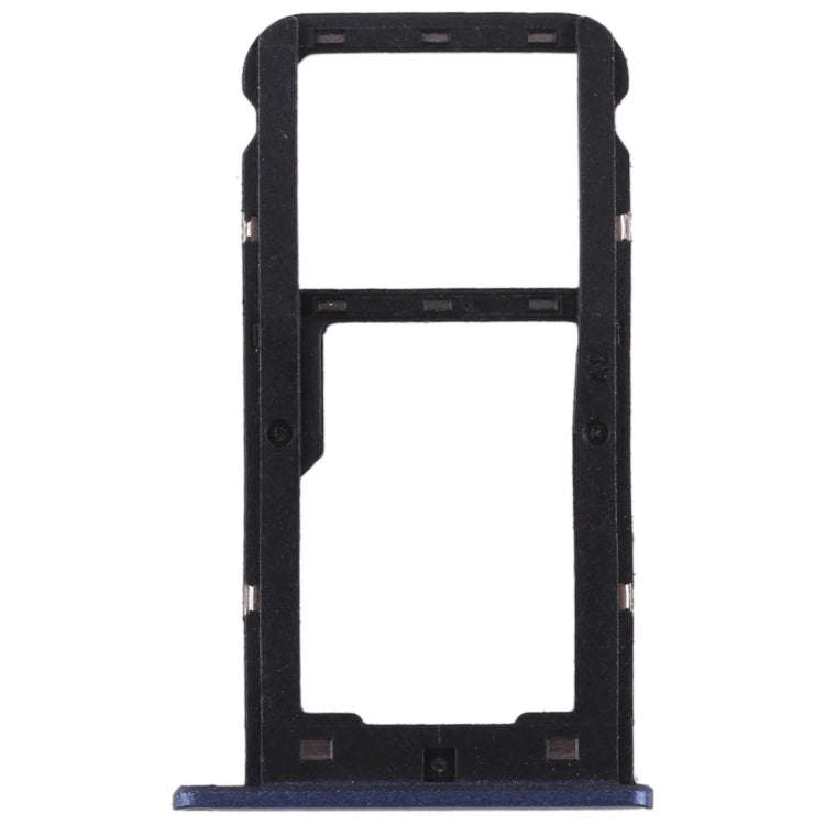 SIM Card Tray + SIM Card Tray / Micro SD Card for Huawei Enjoy 7 (Blue)