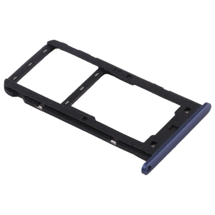 SIM Card Tray + SIM Card Tray / Micro SD Card for Huawei Enjoy 7 (Blue)