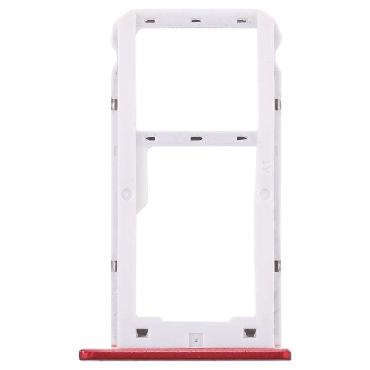 SIM Card Tray + SIM Card Tray / Micro SD Card for Huawei Enjoy 7 (Red)