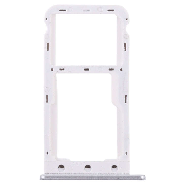 SIM Card Tray + SIM Card Tray / Micro SD Card for Huawei Enjoy 7 (Silver)