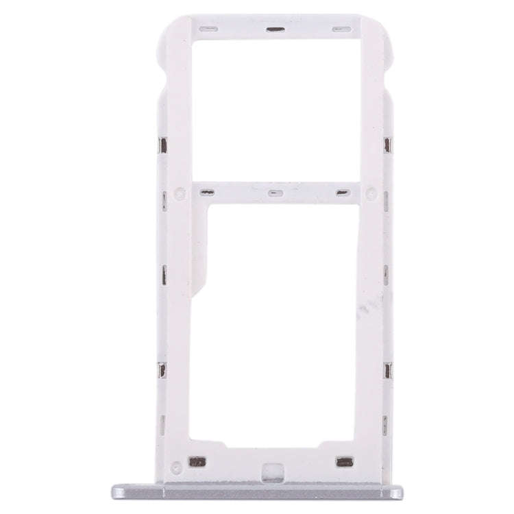 SIM Card Tray + SIM Card Tray / Micro SD Card for Huawei Enjoy 7 (Silver)