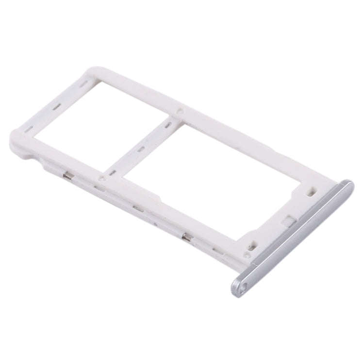 SIM Card Tray + SIM Card Tray / Micro SD Card for Huawei Enjoy 7 (Silver)