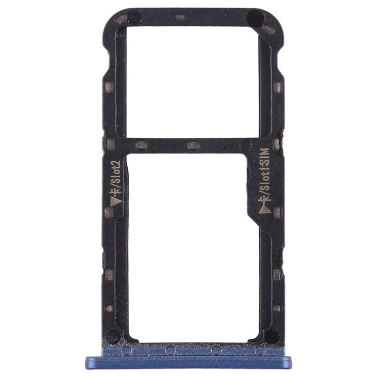 SIM Card Tray + SIM Card Tray / Micro SD Card for Huawei Maimang 6(Blue)