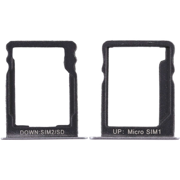 SIM Card Tray + SIM Card Tray / Micro SD Card for Huawei Enjoy 5s (Grey)