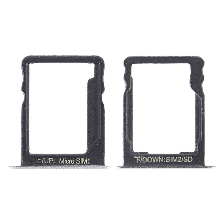 SIM Card Tray + SIM Card Tray / Micro SD Card for Huawei Enjoy 5s (Silver)