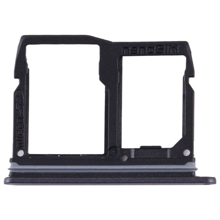 Nano SIM Card Tray + Micro SD Card Tray for LG Stylo 5 / Q720 LM-Q720MS LM-Q720TSW Q720CS (Black)