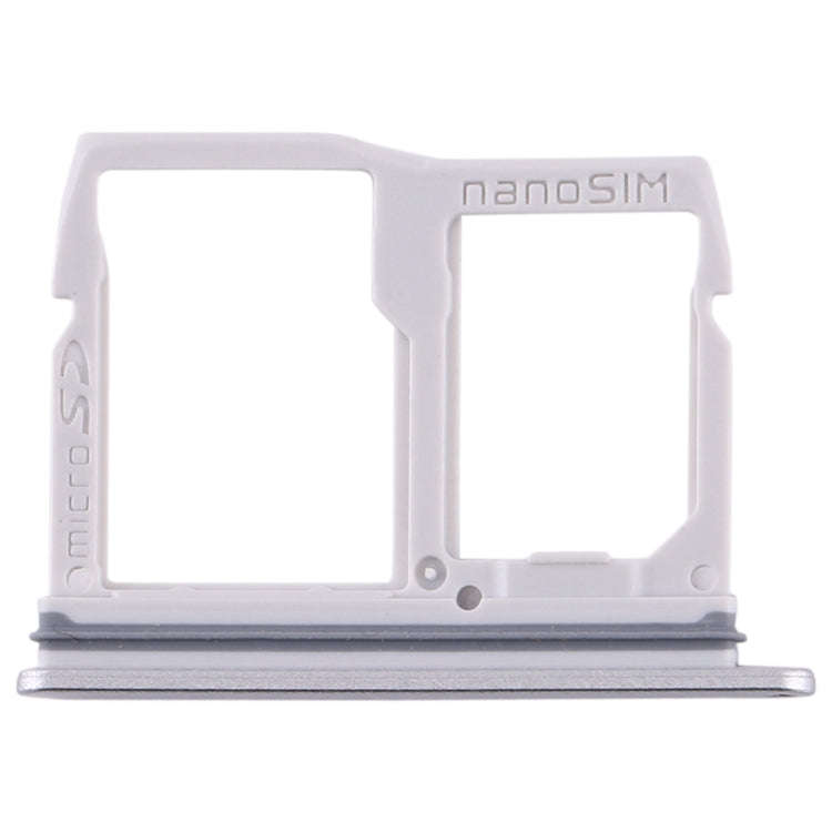 Nano SIM Card Tray + Micro SD Card Tray for LG Stylo 5 / Q720 LM-Q720MS LM-Q720TSW Q720CS (Silver)