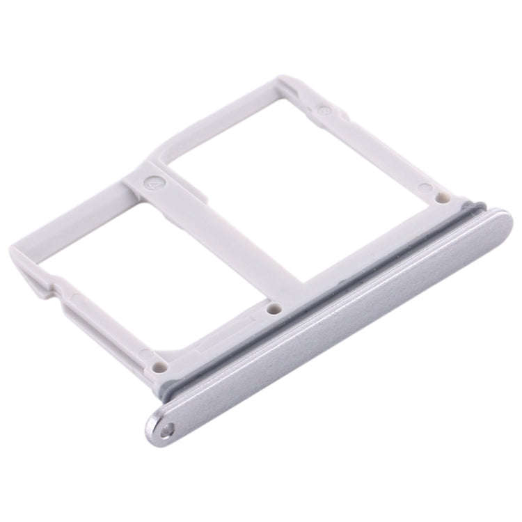 Nano SIM Card Tray + Micro SD Card Tray for LG Stylo 5 / Q720 LM-Q720MS LM-Q720TSW Q720CS (Silver)