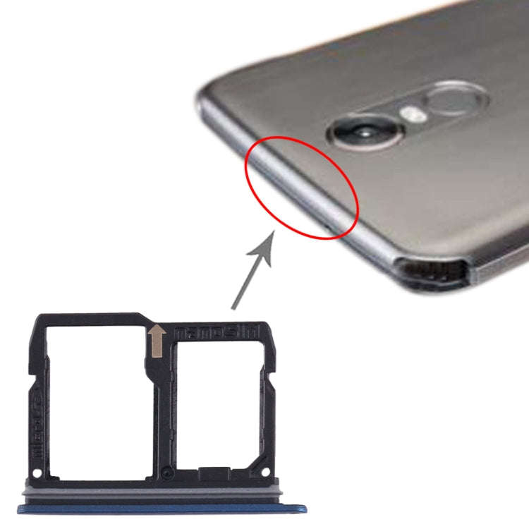 Nano SIM Card Tray + Micro SD Card Tray for LG Stylo 4 / Q Stylus Q710 / LM-Q710CS / LM-Q710MS / ...