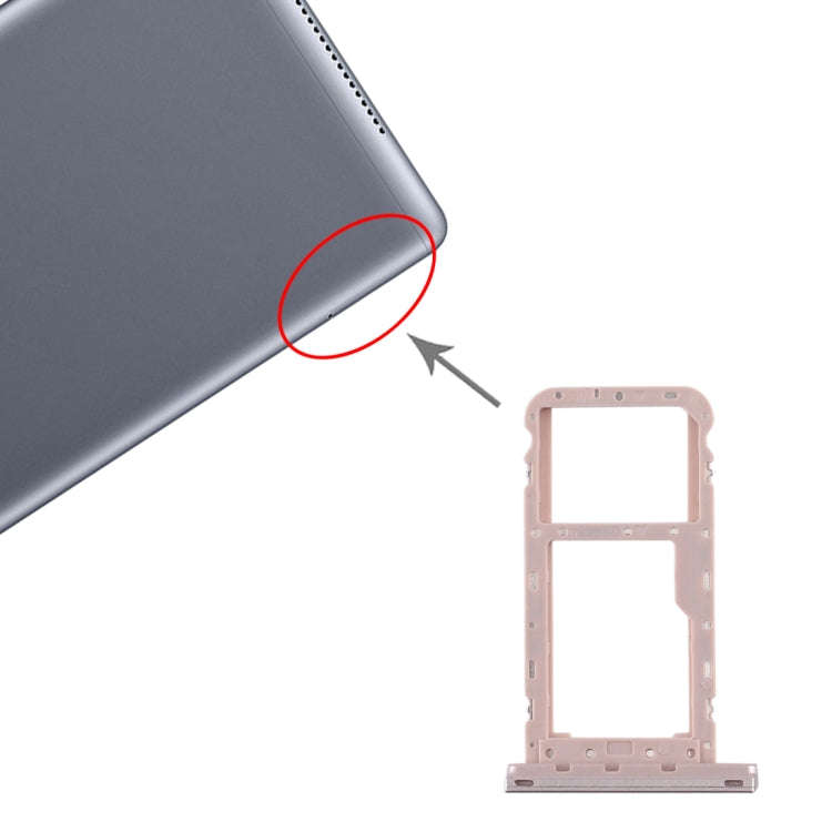 SIM Card Tray + Micro SD Card Tray for Huawei MediaPad M5 Lite 8 (Gold)