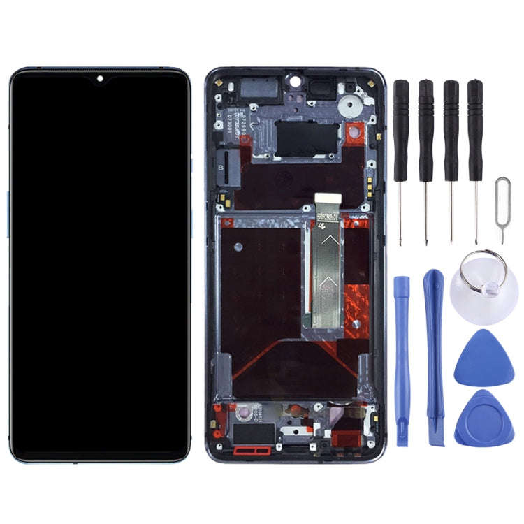 For OnePlus 7T HD1901 HD1903 HD1900 HD1905 Digitizer Full Assembly with Frame OEM LCD Screen (Bab...