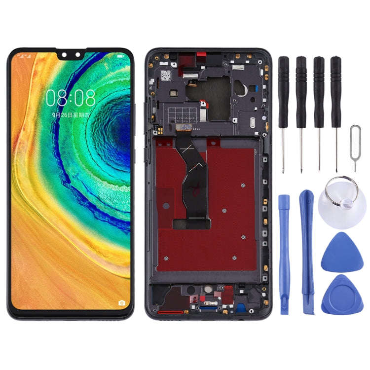 Original OLED LCD Screen for Huawei Mate 30 Digitizer Full Assembly with Frame(Black)