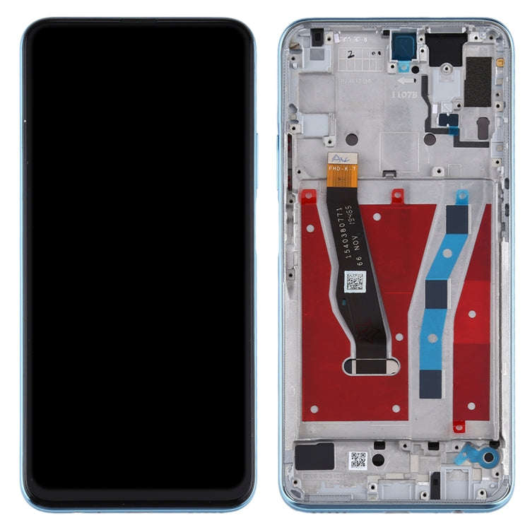 OEM LCD Screen for Huawei P smart Pro 2019 Digitizer Full Assembly with Frame(Blue)