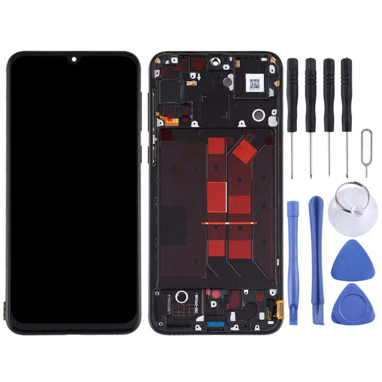 Original OLED LCD for Huawei Nova 5 Digitizer Full Assembly with Frame(Black)