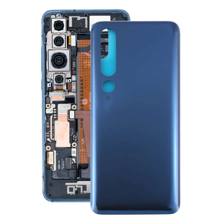 Glass Material Battery Back Cover for Xiaomi Mi 10 5G(Grey)