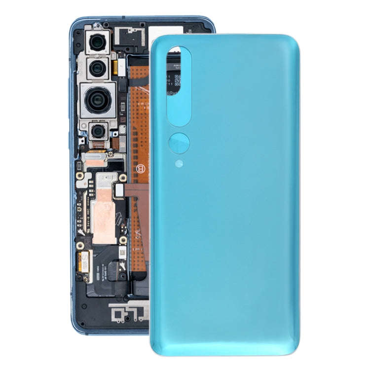 Glass Material Battery Back Cover for Xiaomi Mi 10 5G(Green)