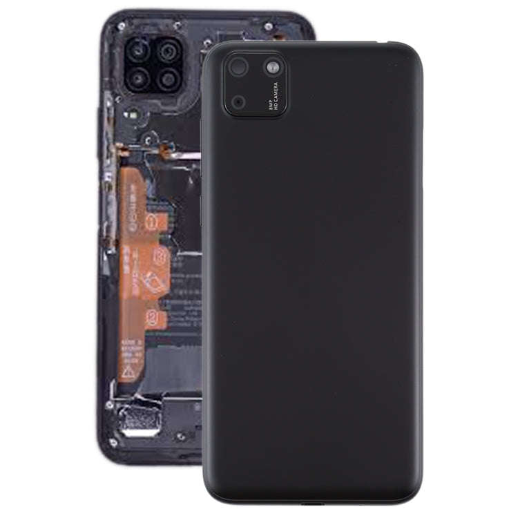 Original Battery Back Cover with Camera Lens Cover for Huawei Y5p(Black)