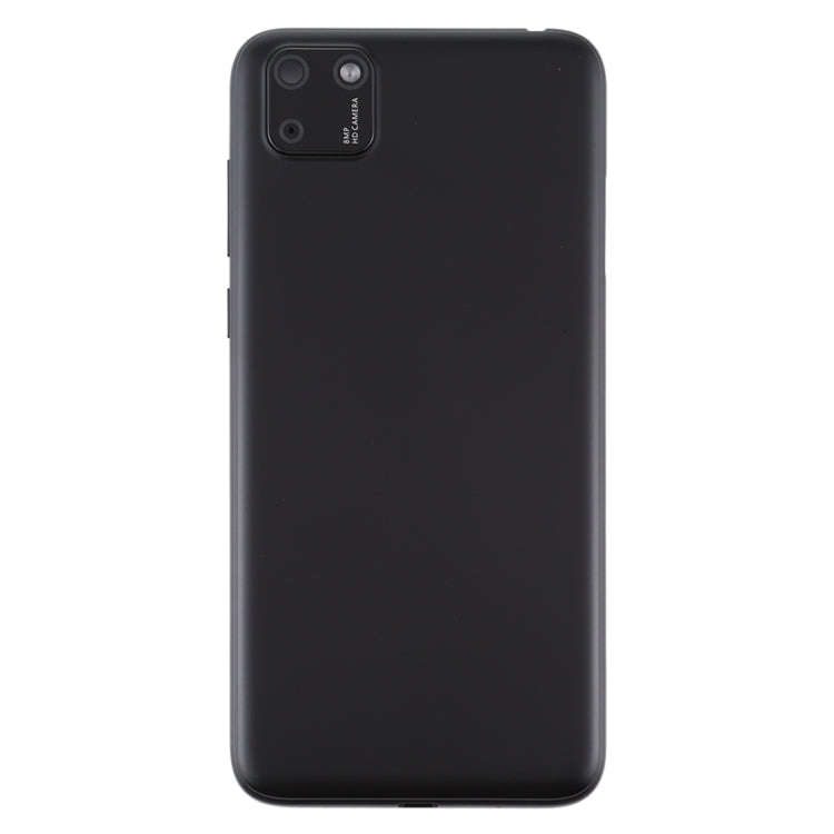 Original Battery Back Cover with Camera Lens Cover for Huawei Y5p(Black)